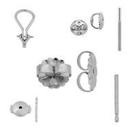 Sterling Silver Earring Earnuts And Earring Posts